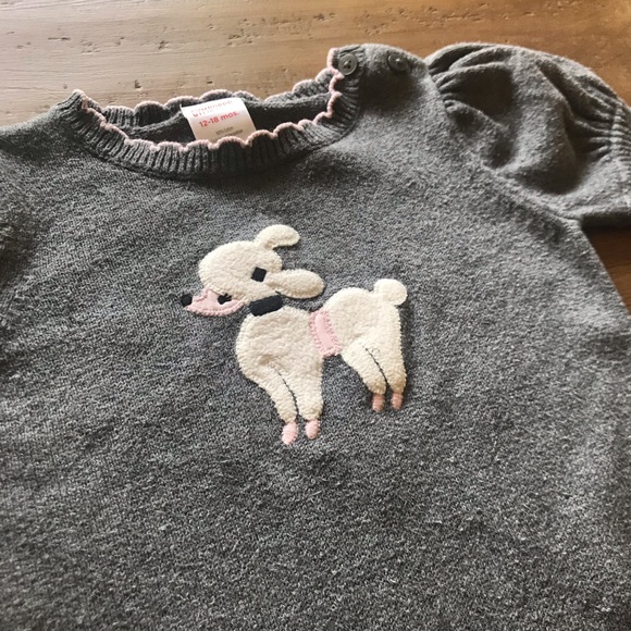 Gymboree poodle knit longsleeve 12-18 months - Picture 3 of 6